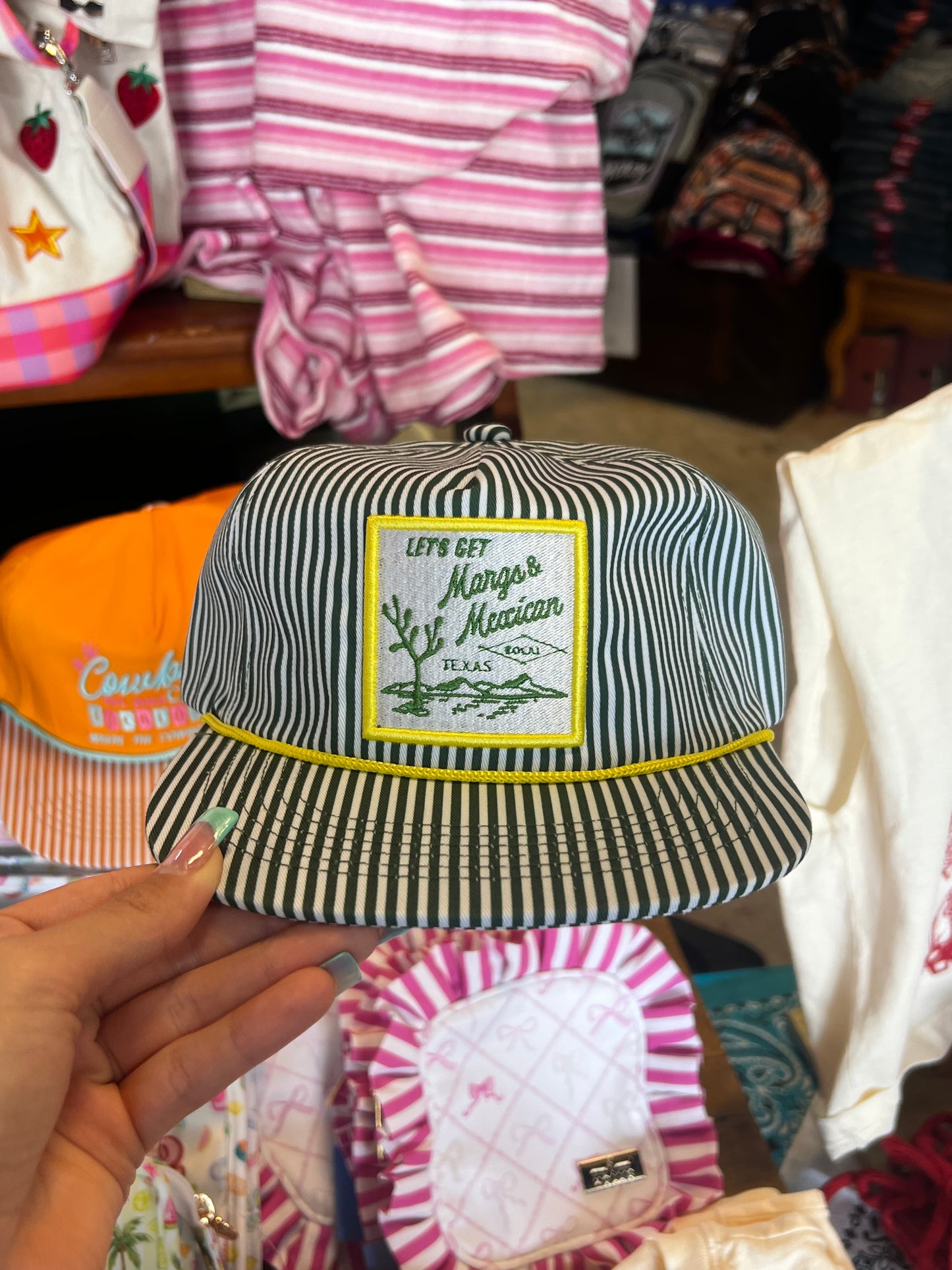 Let’s Get Margs & Mexican Stripe Trucker Hat