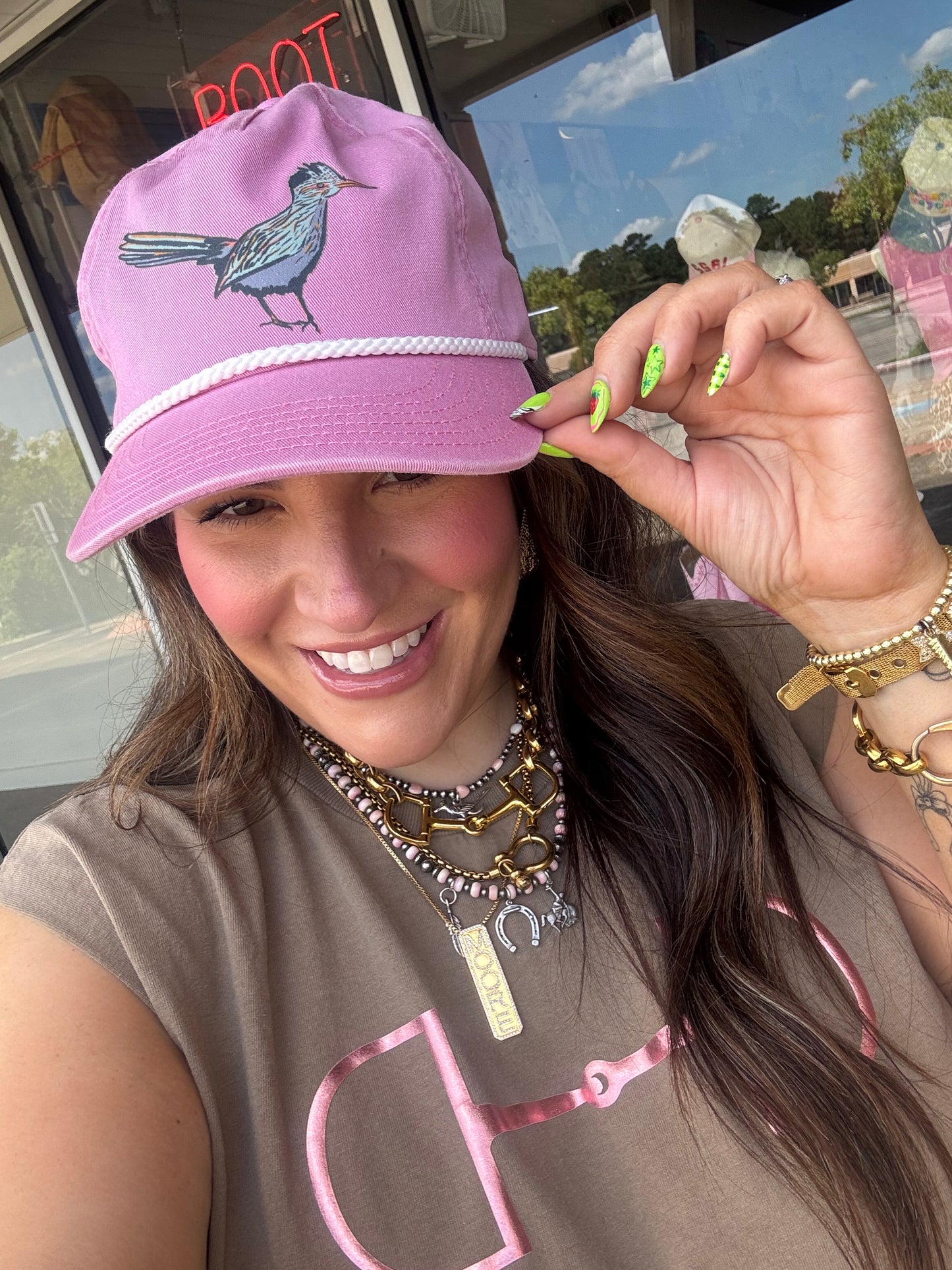 Road Runner Pink Cap