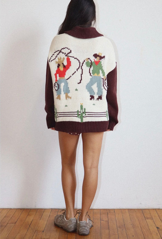 Rope My Cowboy Cardigan