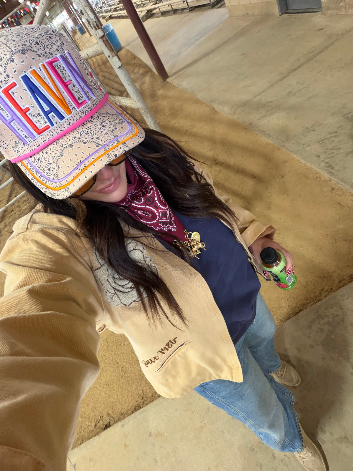 Heaven Bandana Trucker Hat