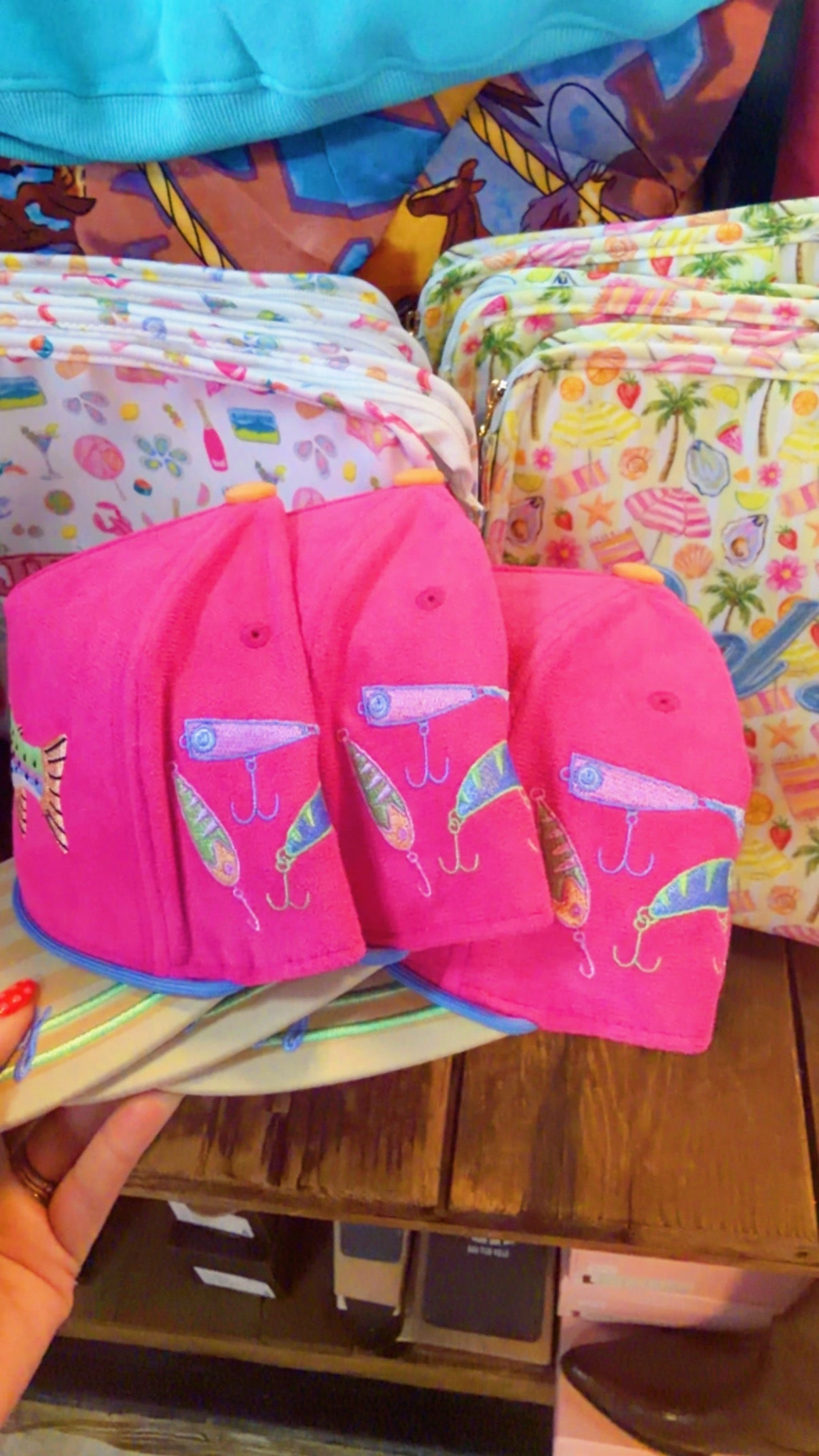 Reel-y Busy Pink Trucker Hat