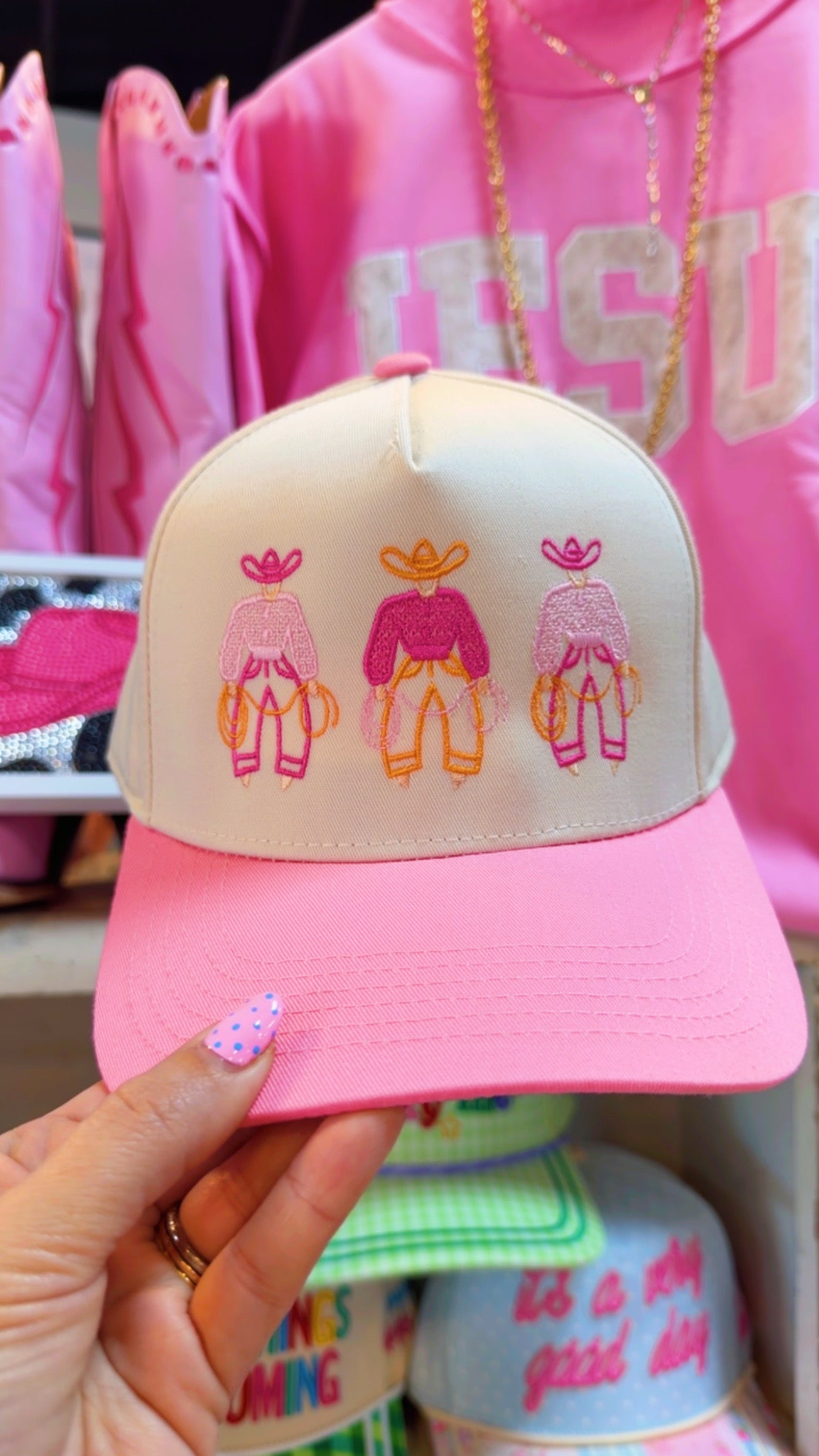3 Amigo Cowboy Trucker Hat