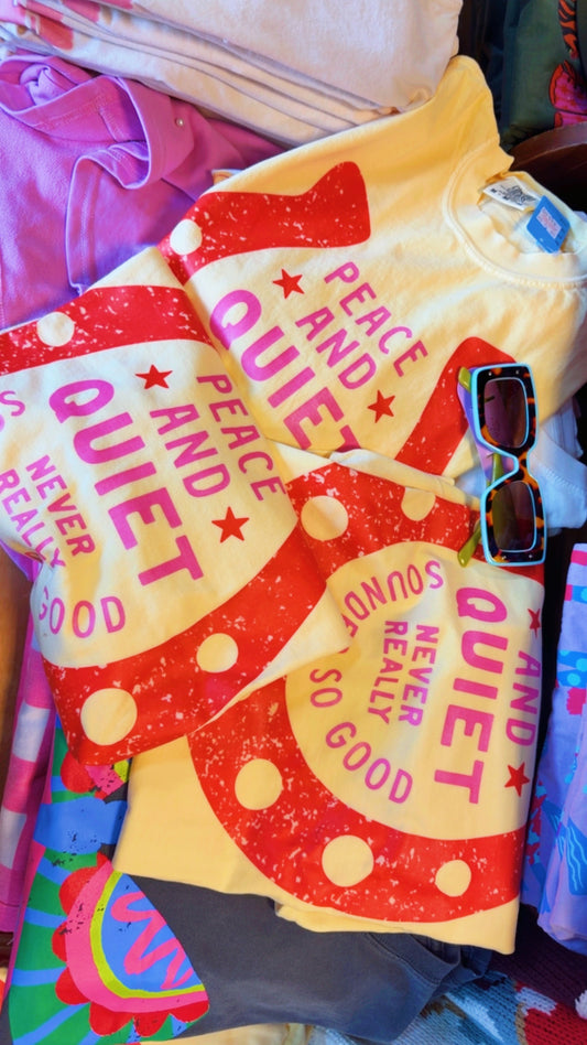 Peace & Quiet Yellow Tshirt