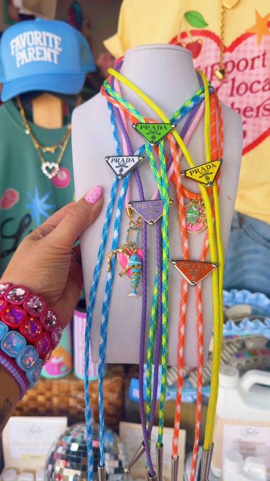 Prada Colorful Bolo Necklaces