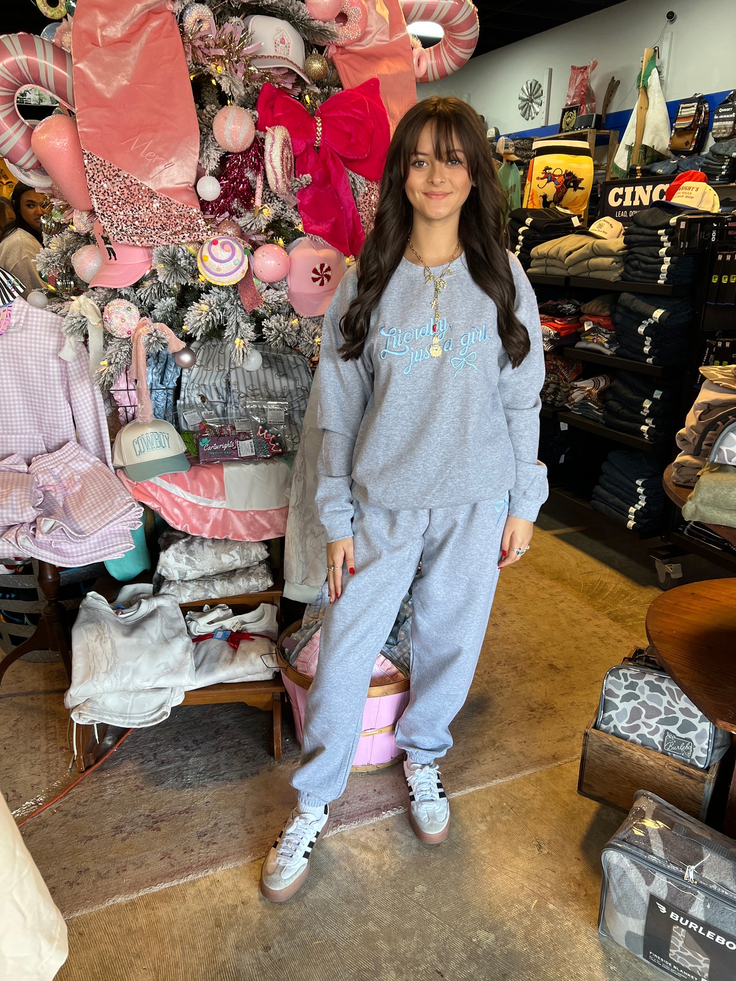 Literally Just A Girl Sweat Set