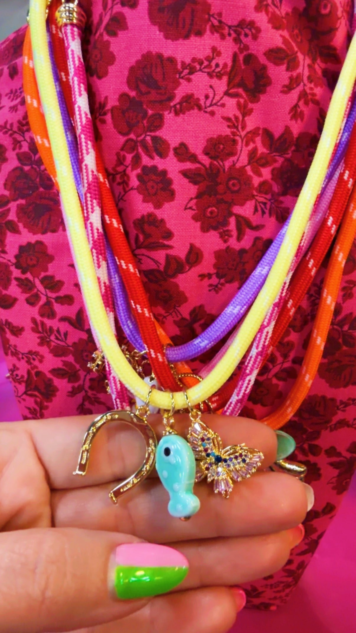 Moore Jewlz Butter Yellow Cord Necklace
