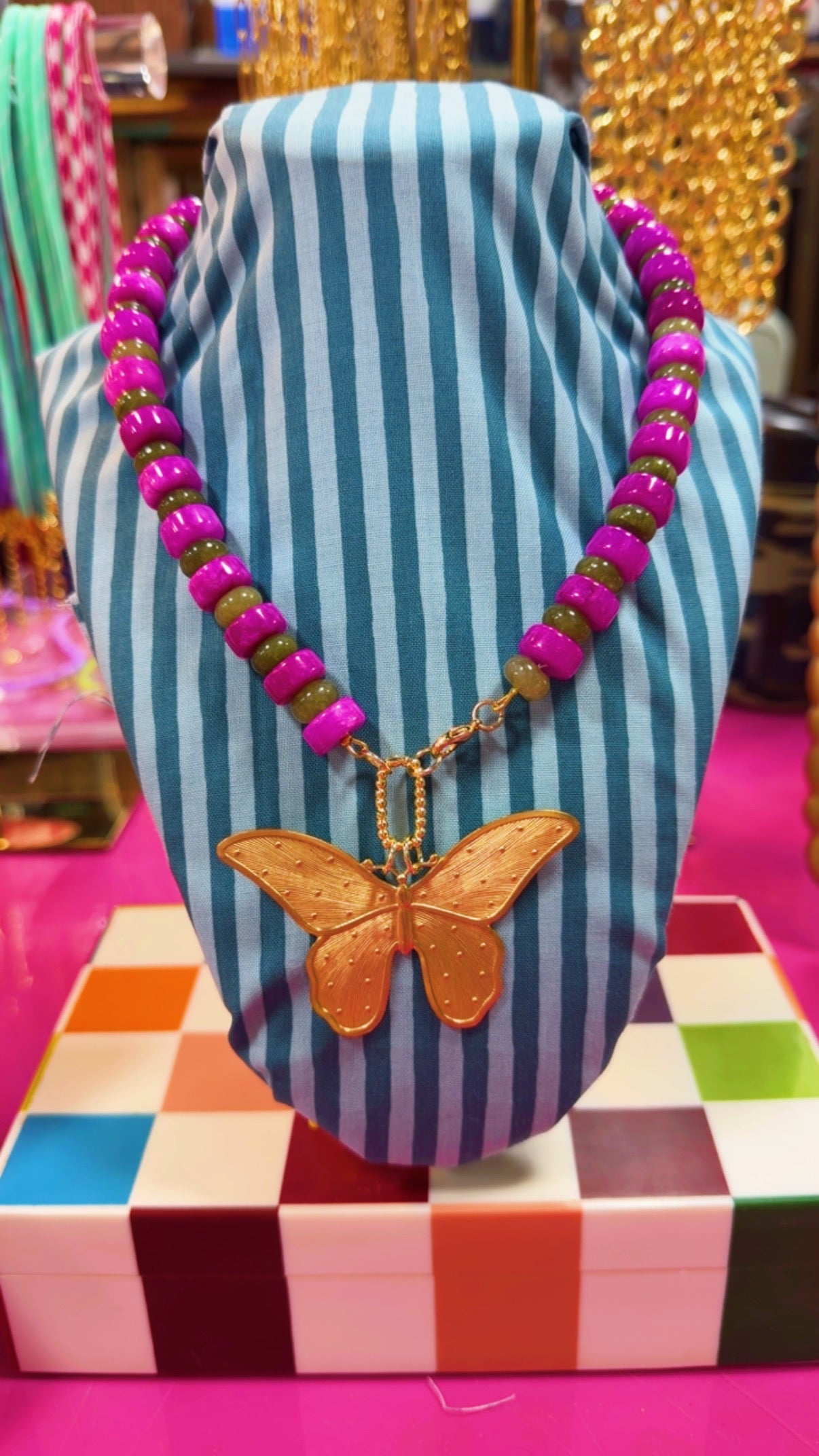 Moore Jewlz Butterfly Beaded Necklace🦋
