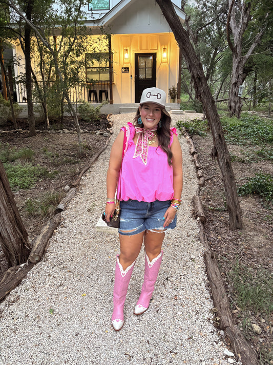 Brown Horse Bit Trucker