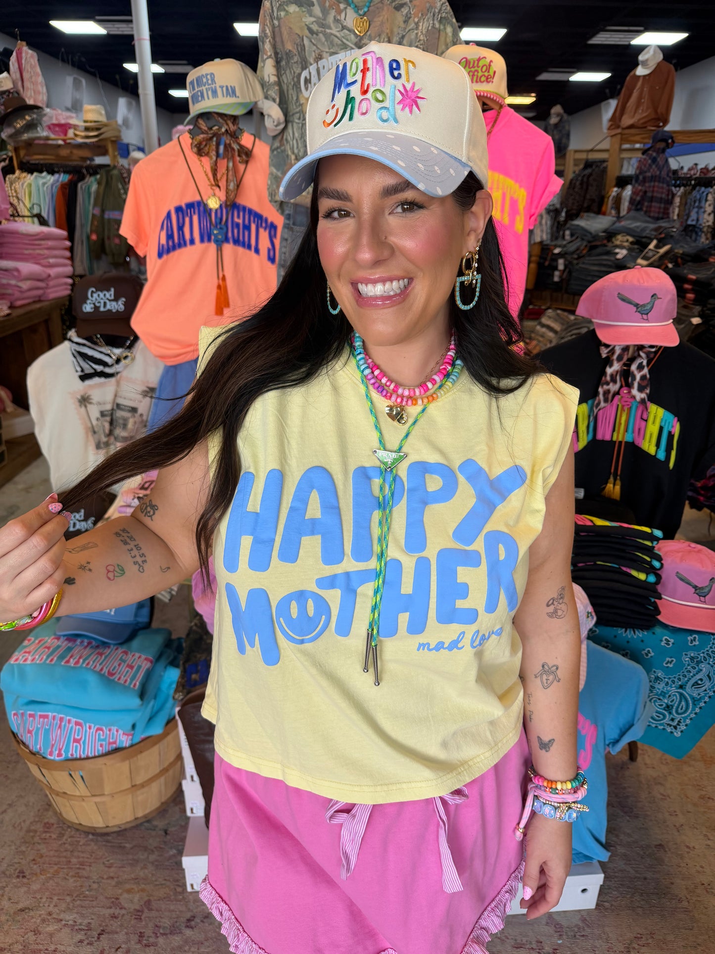Happy Mother Yellow Tank