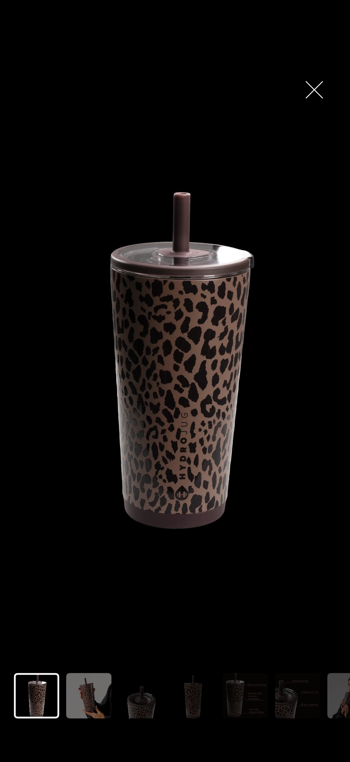 Hydro Jug 20 oz Leopard Everyday Tumbler