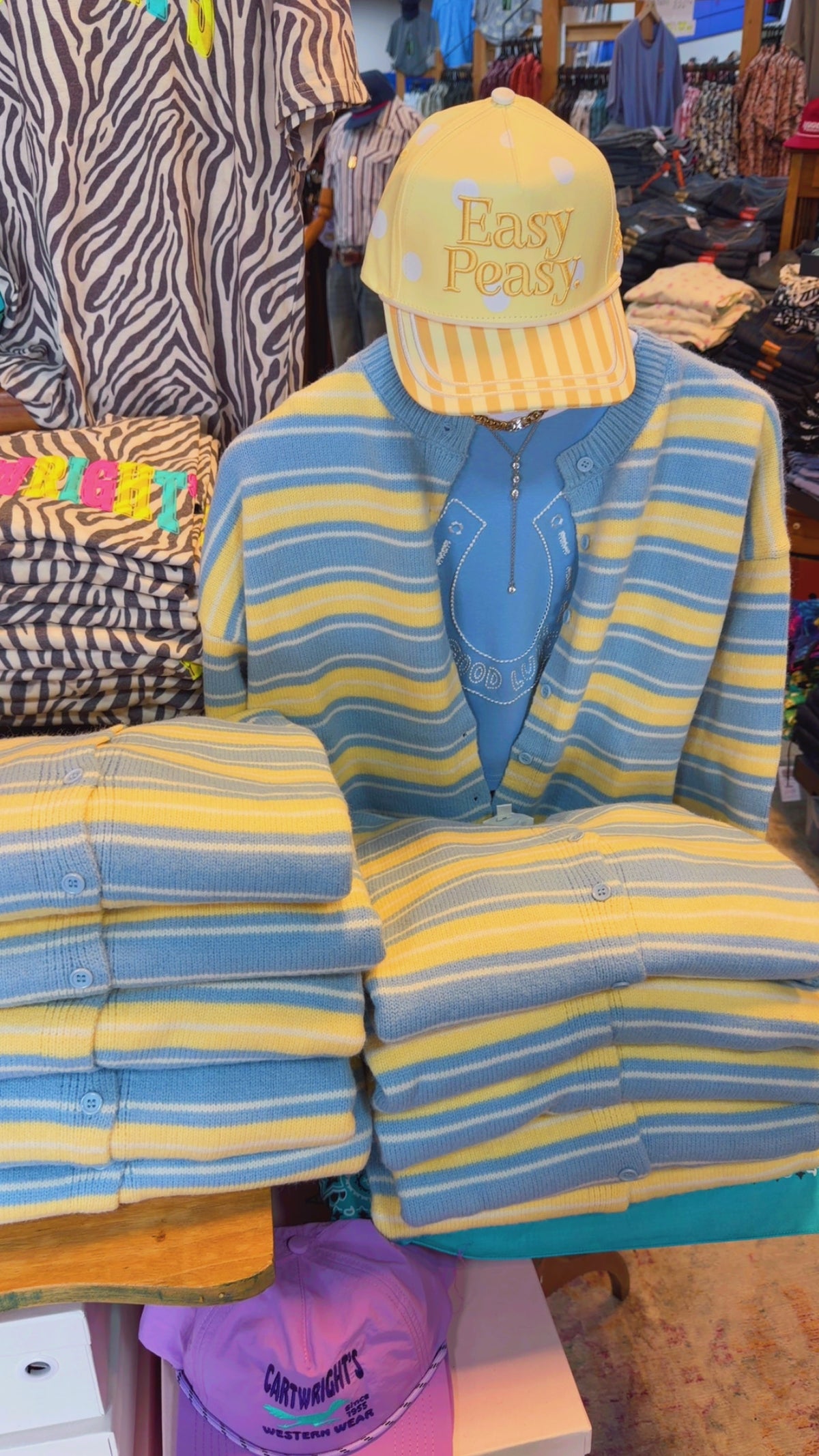 Lemonade Stripe Cardigan Sweater