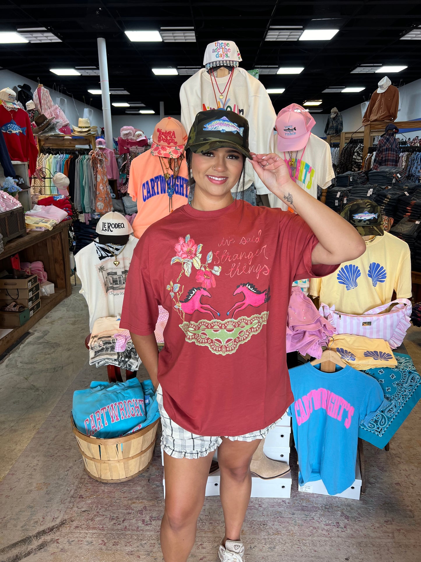 Red Lady The Brand Stranger Things Tee