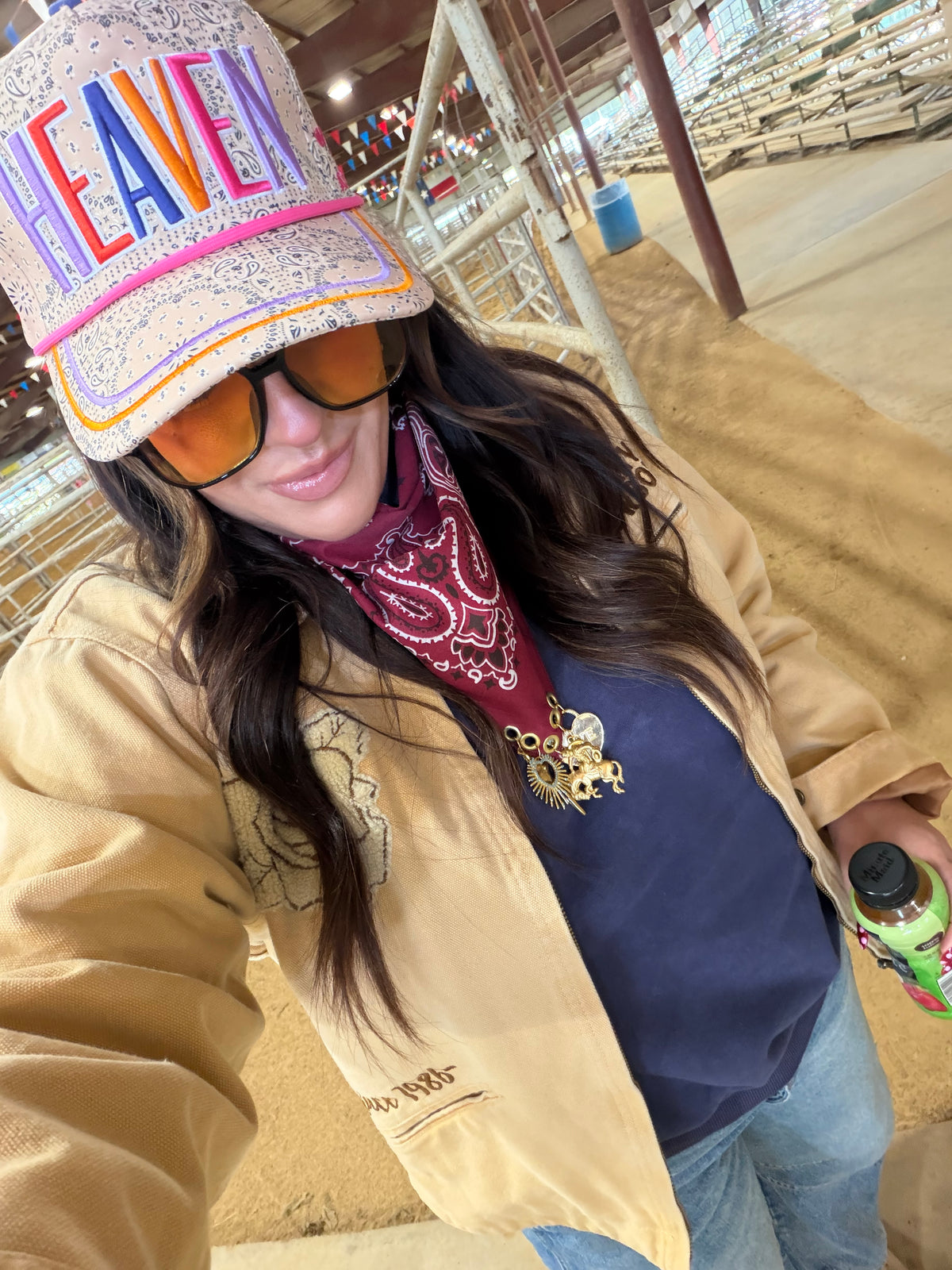 Heaven Bandana Trucker Hat