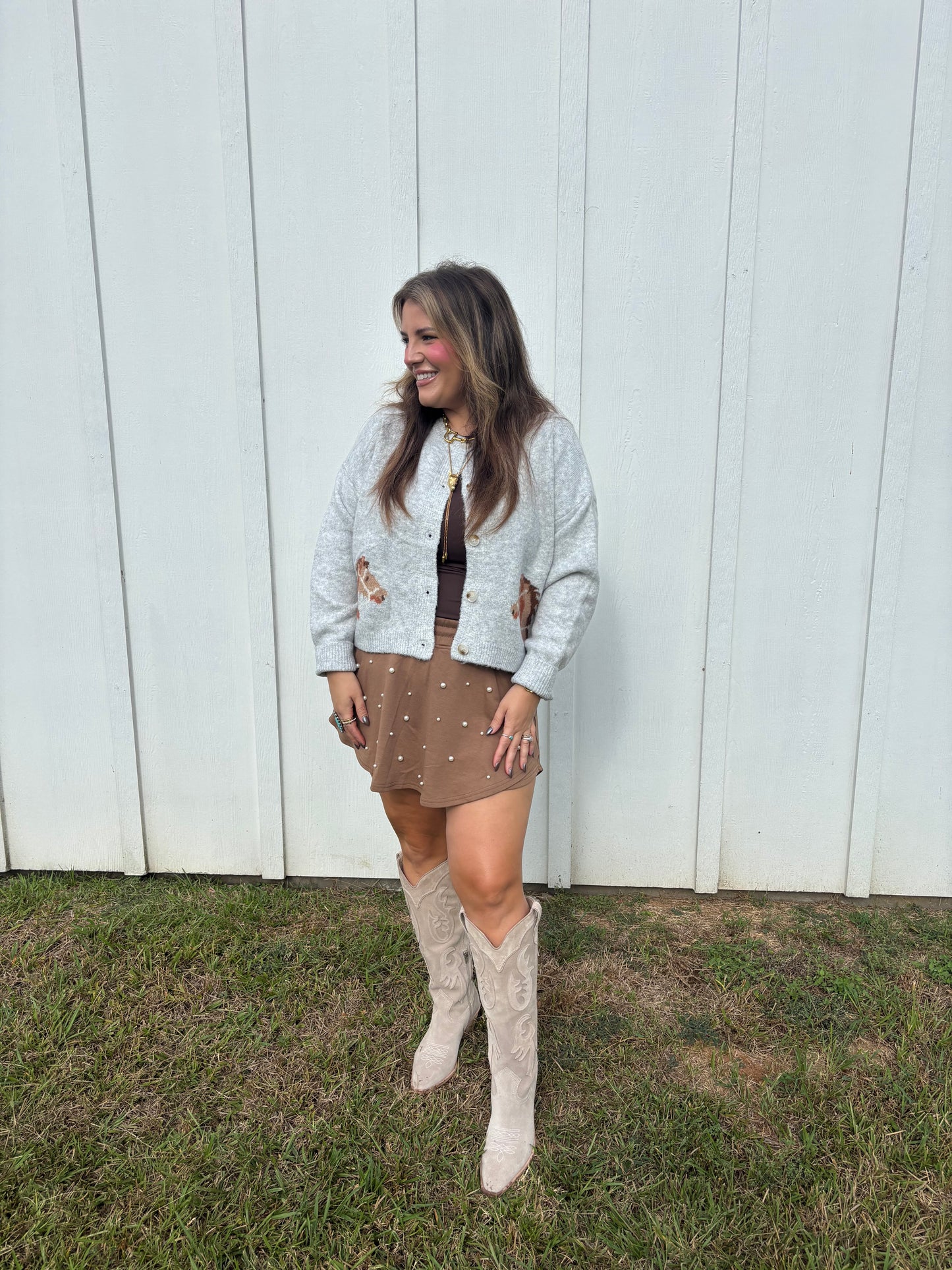 Gray Horse Cardigan
