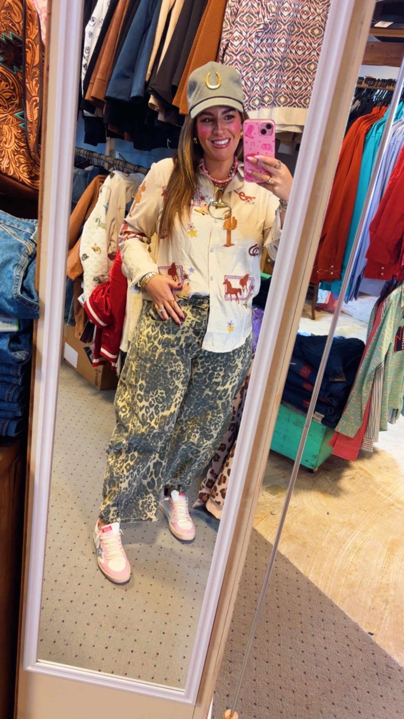 Embroidered Western Blouse