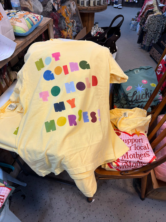 Not Going To Hold My Horses Tee