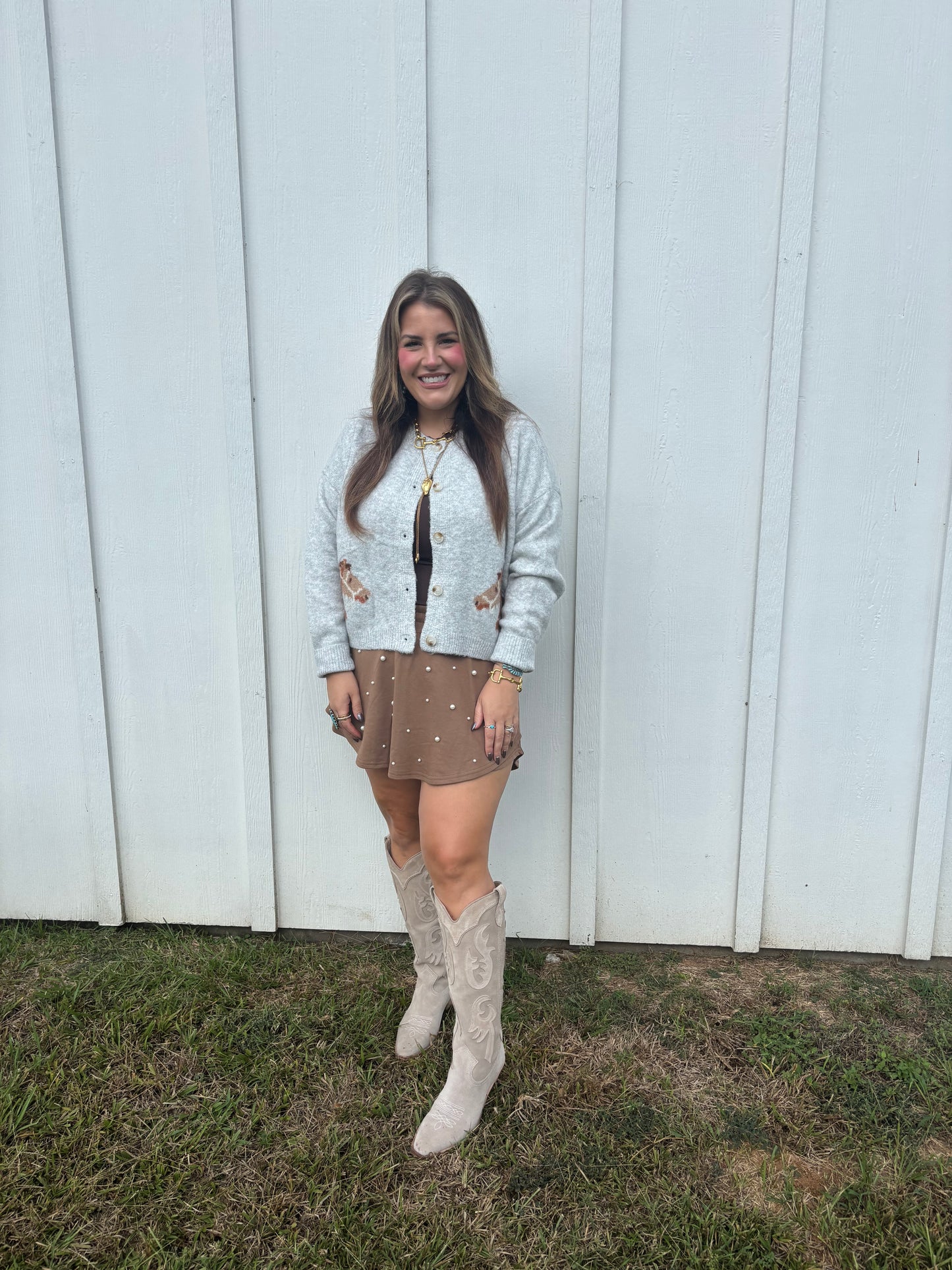 Gray Horse Cardigan