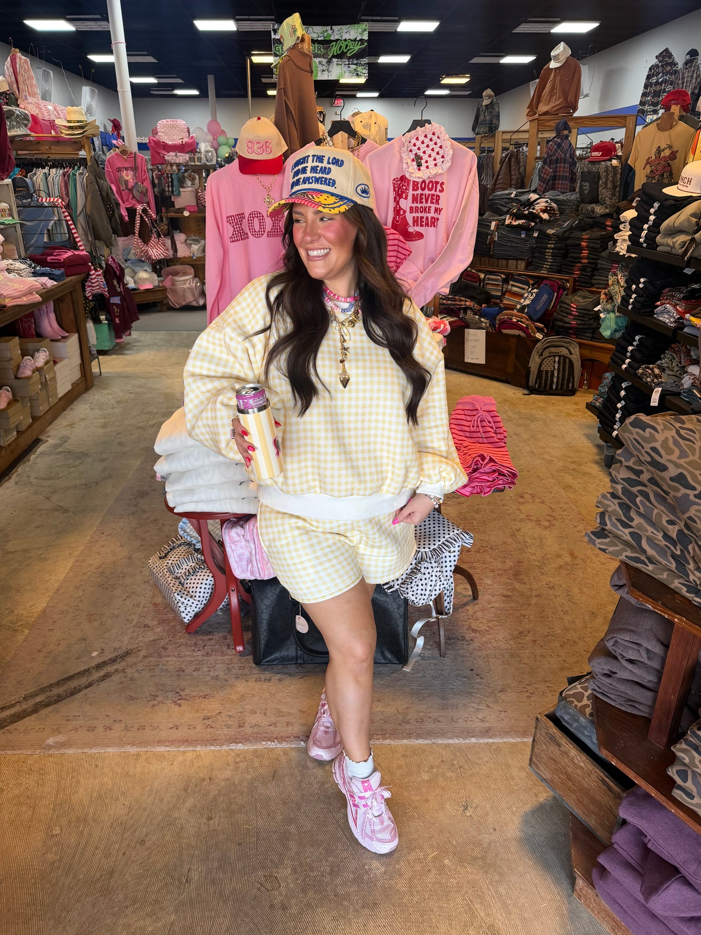 Lemonade Gingham Short Set