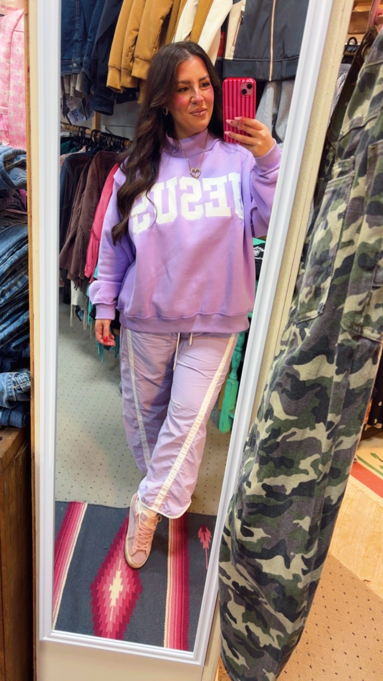 Jesus Mockneck-Lavender