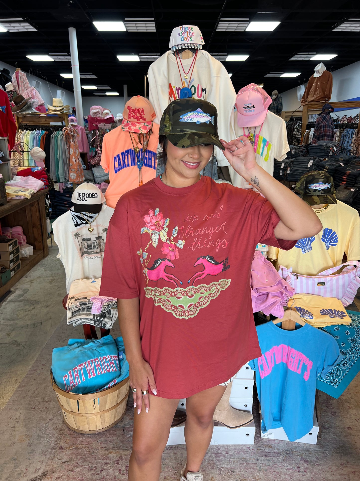 Red Lady The Brand Stranger Things Tee