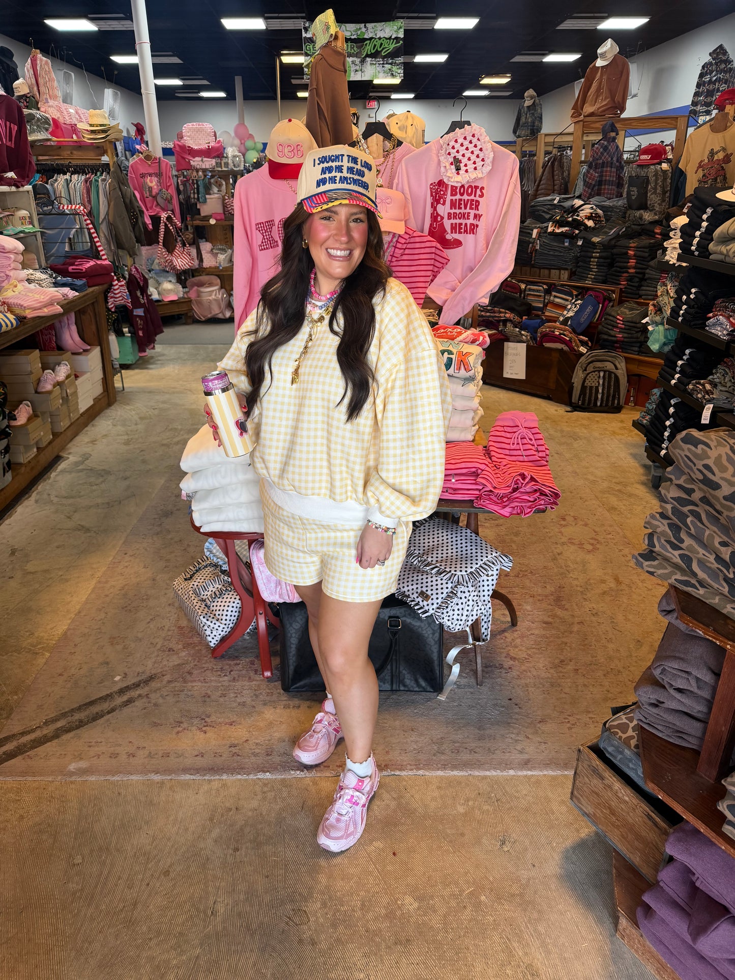 Lemonade Gingham Short Set