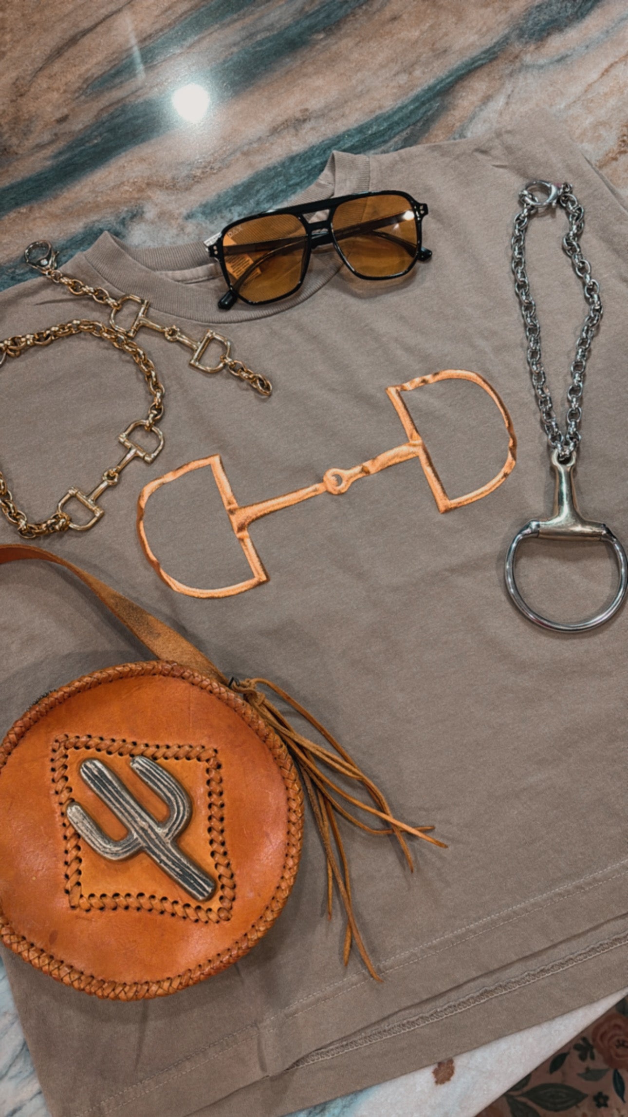 Gold Horse Bit Designer Necklace