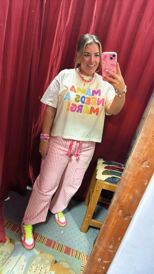 Pink Stripe Pants