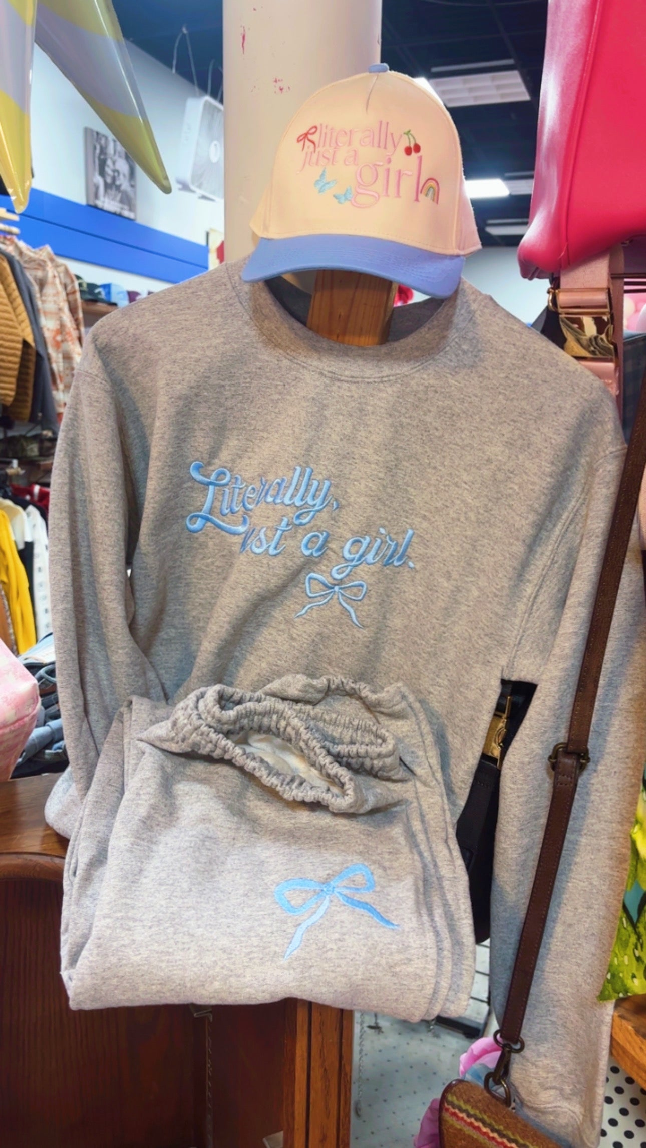 Literally Just A Girl Sweat Set