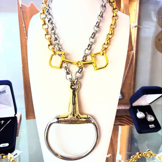 Large Horse Bit Necklace