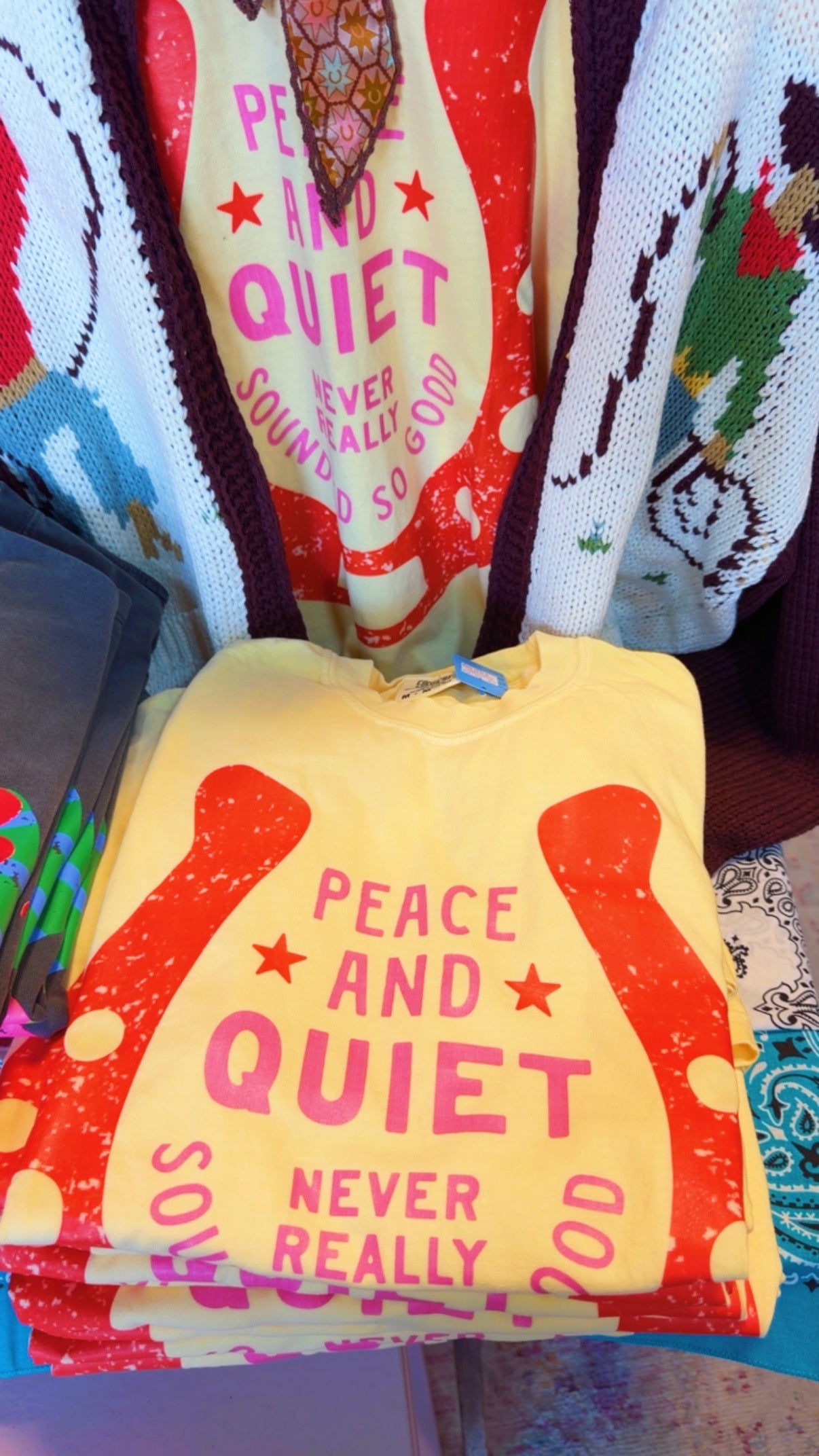 Peace & Quiet Yellow Tshirt