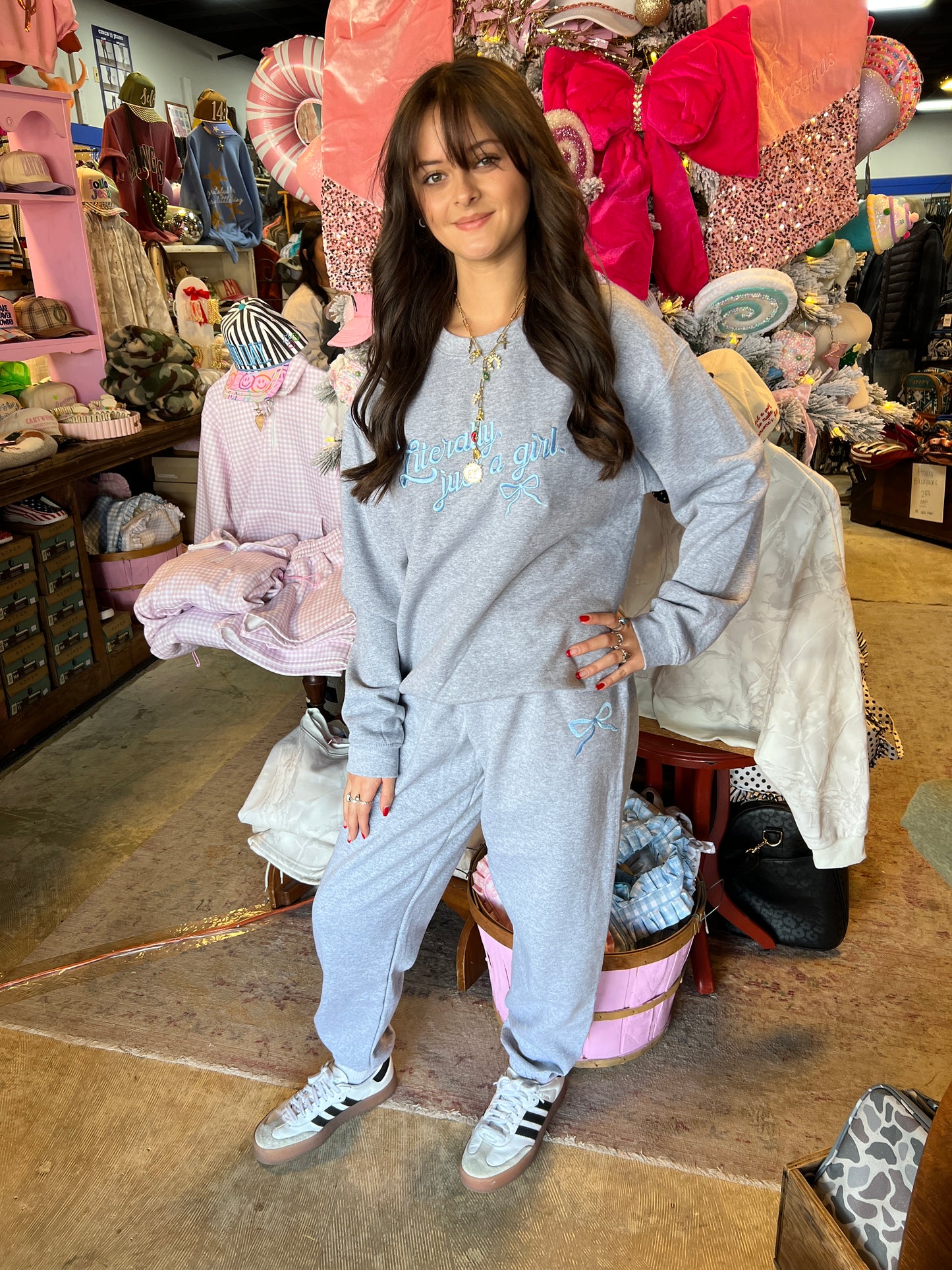 Literally Just A Girl Sweat Set