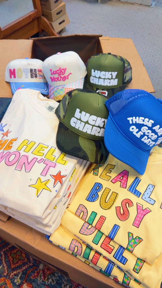 The Good Old Days Blue Trucker Hat