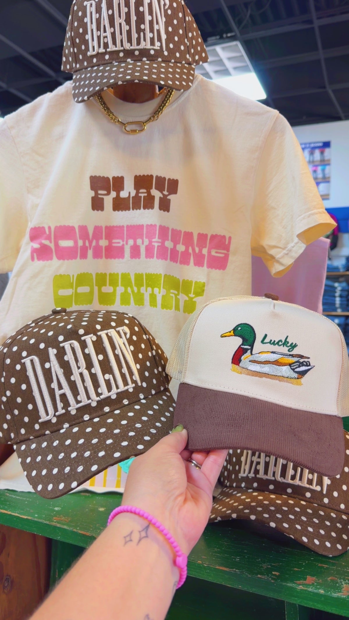 Darlin’ Polka Dot Trucker Hat