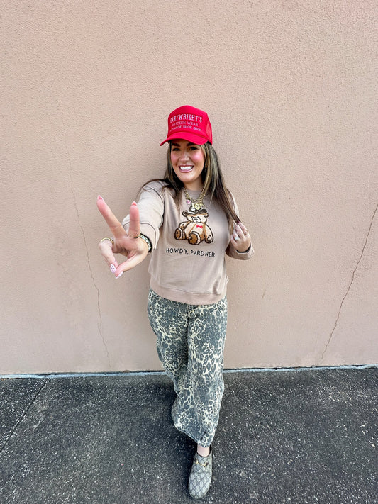 Cowboy Teddy Bear Sweatshirt