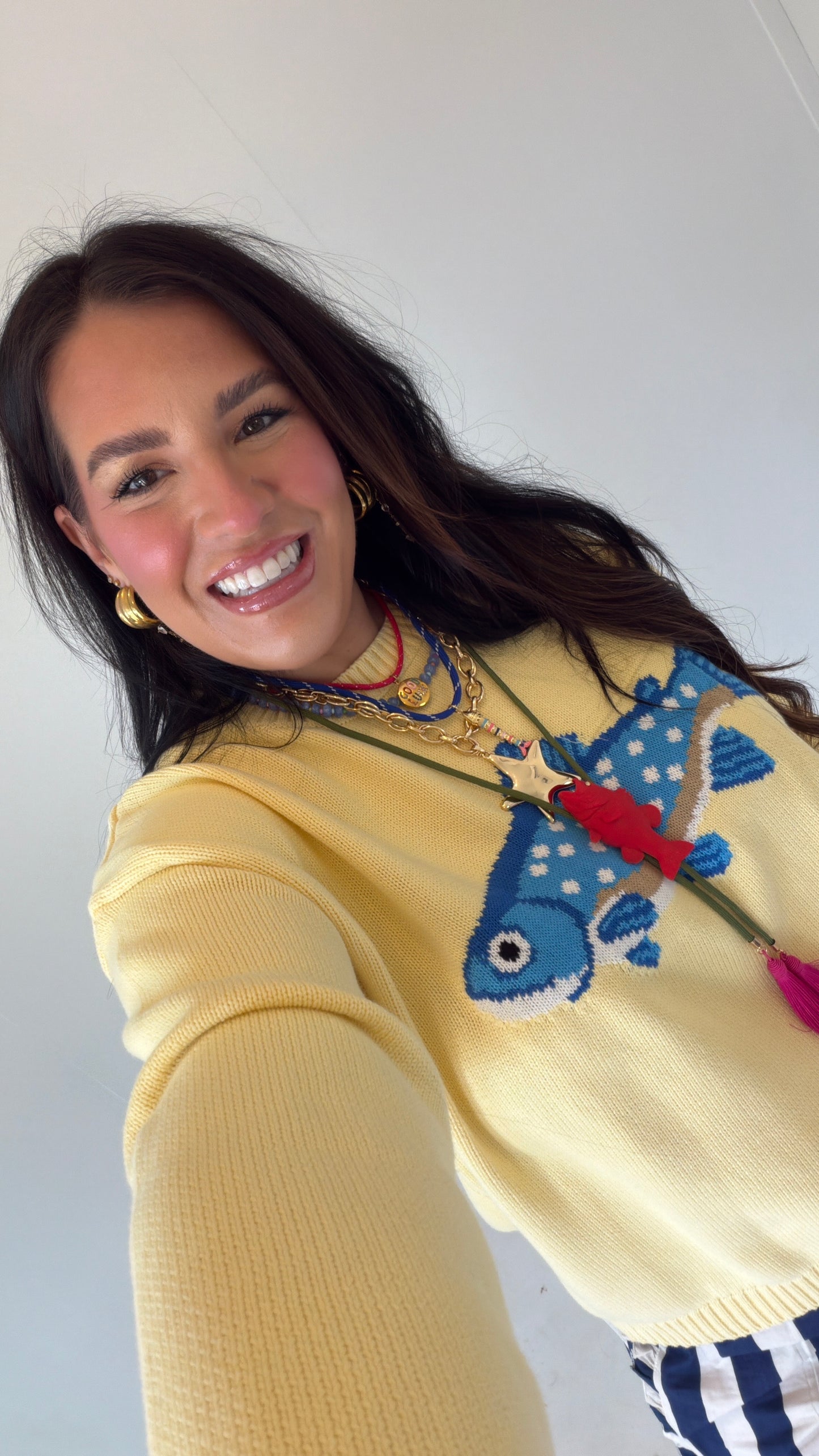 Yellow Fish Sweater