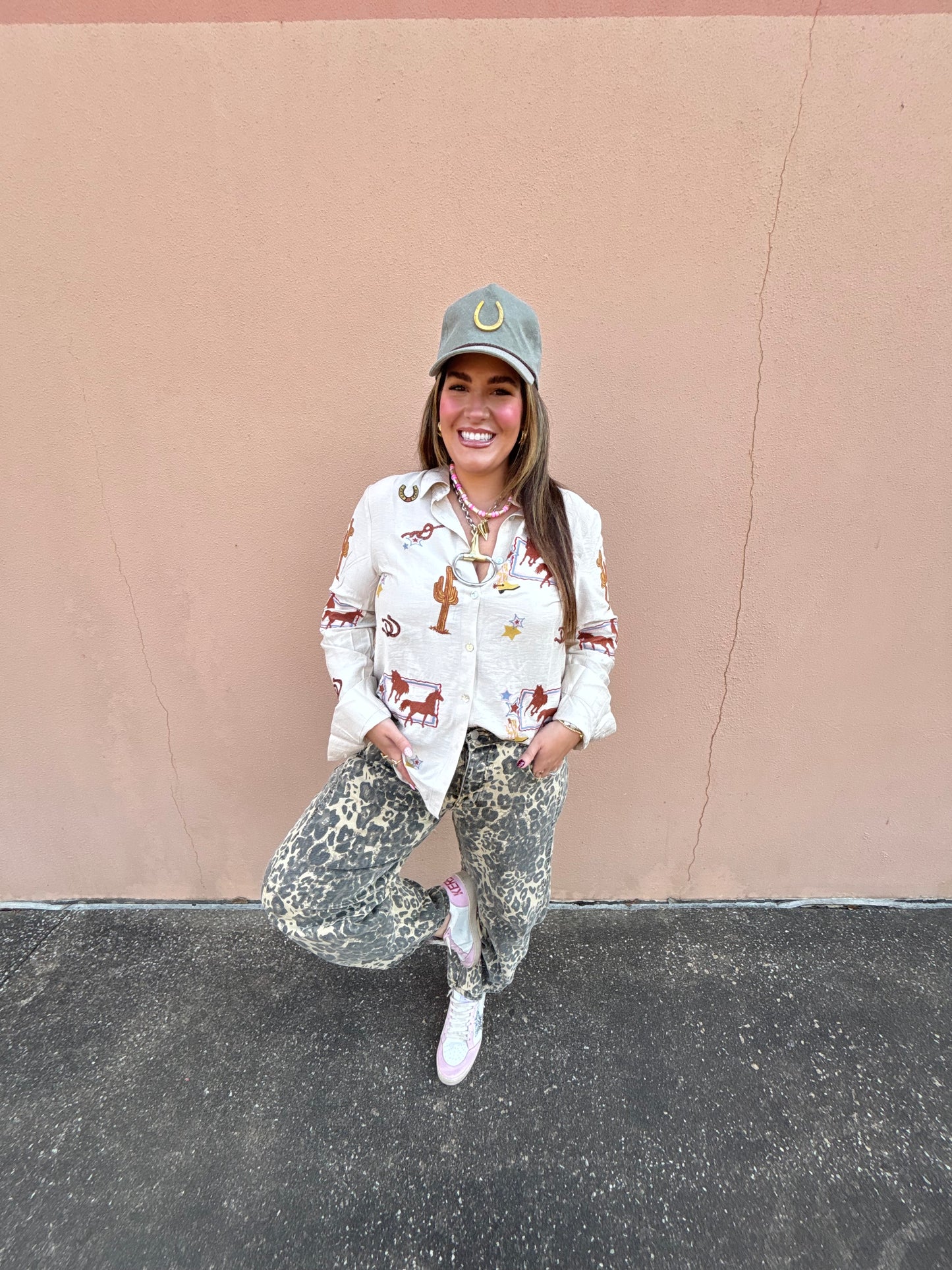 Embroidered Western Blouse