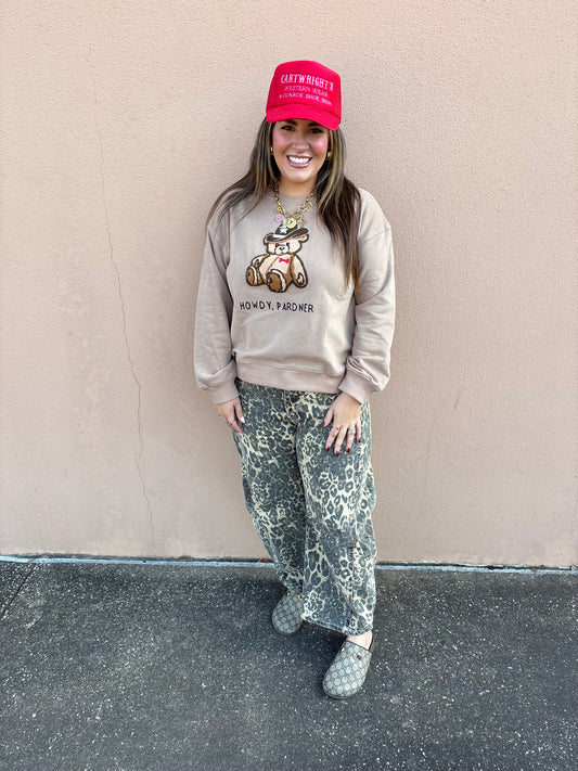 Cowboy Teddy Bear Sweatshirt