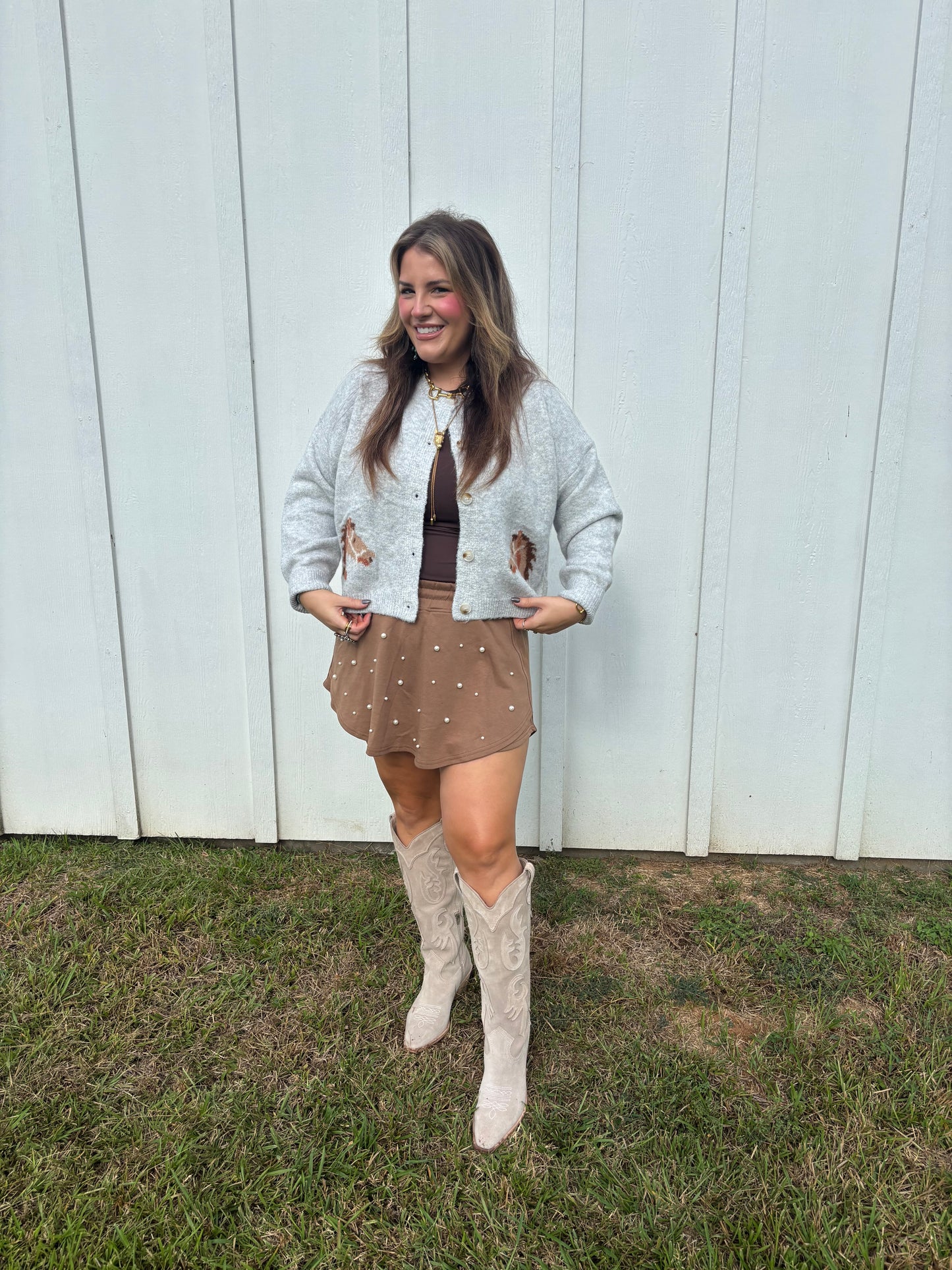 Gray Horse Cardigan