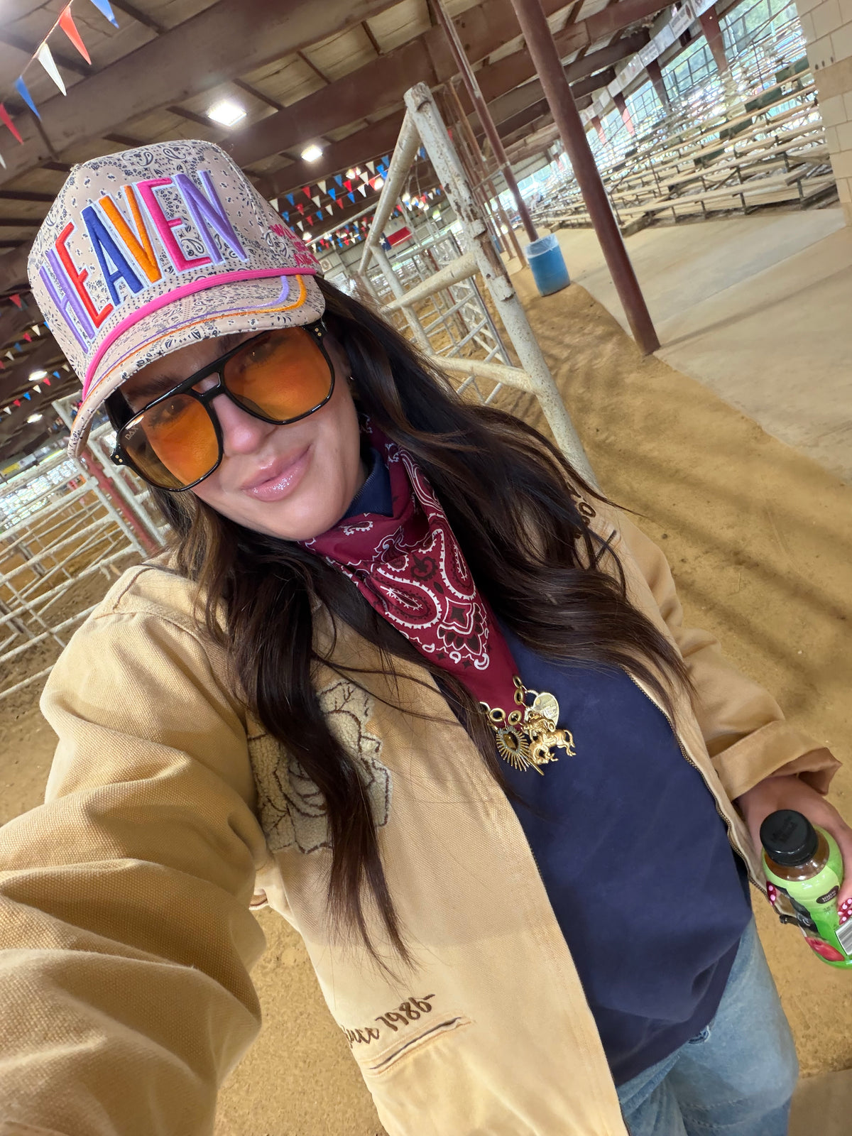 Heaven Bandana Trucker Hat