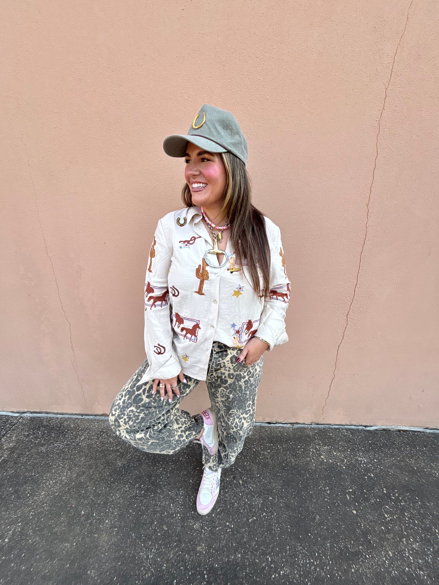 Embroidered Western Blouse