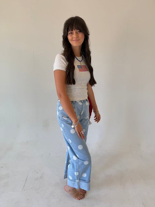 Polka Dot Jeans