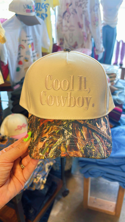 Cool it Cowboy Camo Trucker