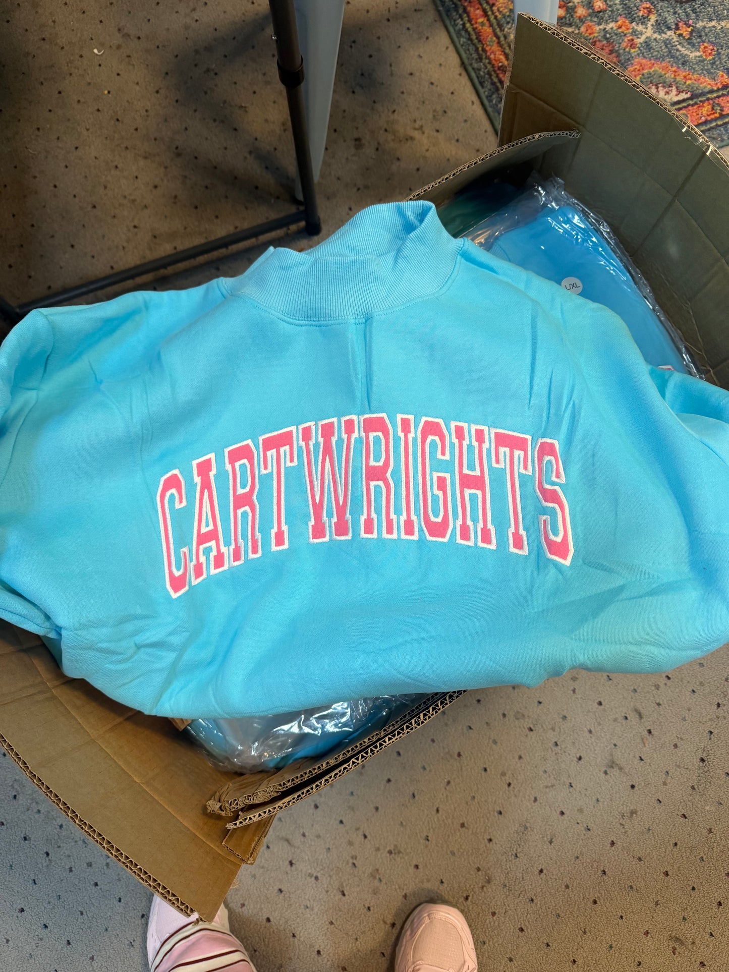Cartwright’s Summer Limited Edition Turquoise & Pink Mockneck💖🩵