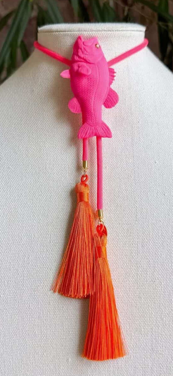 Hot Pink Fish Bolo