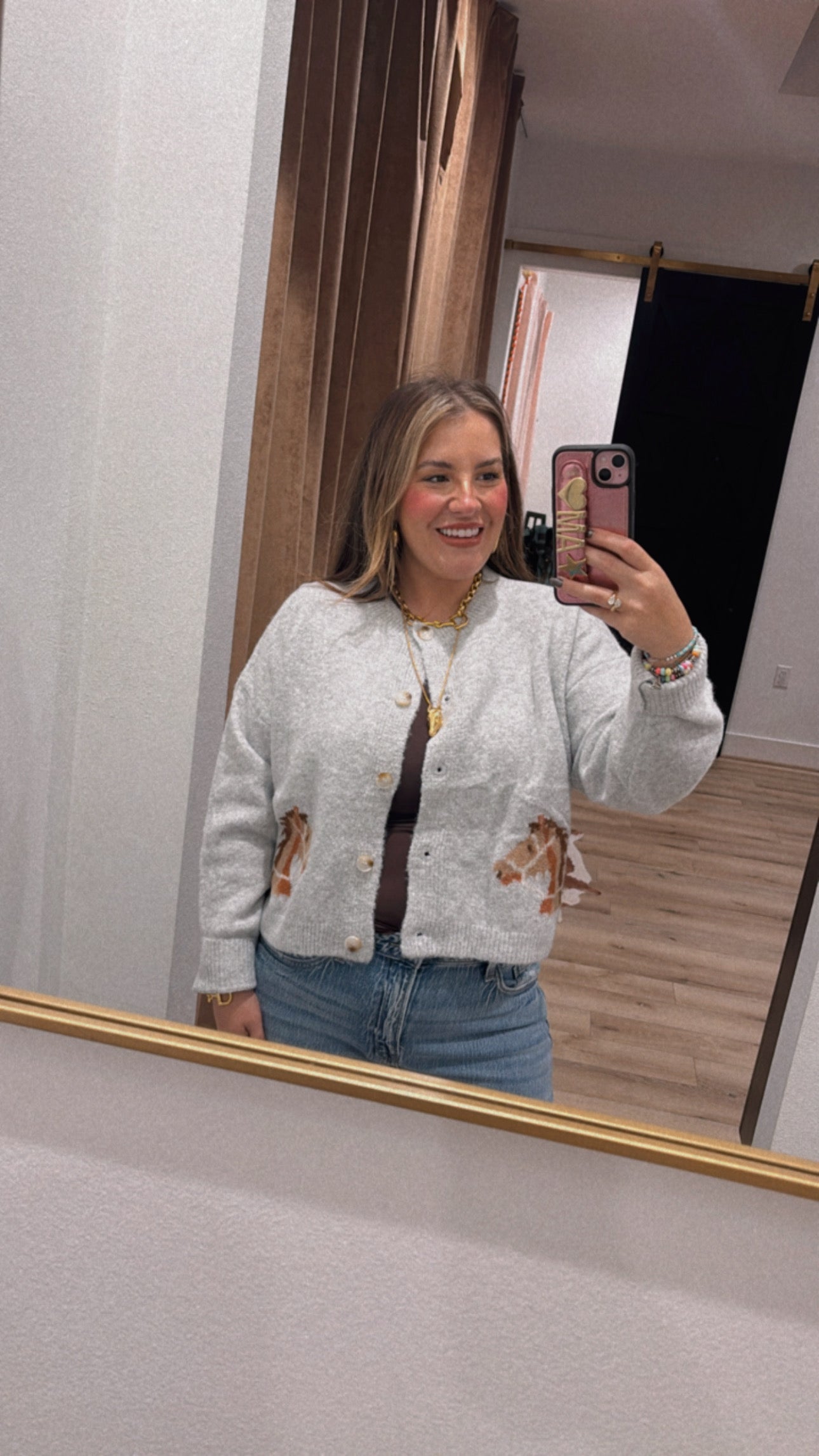 Gray Horse Cardigan