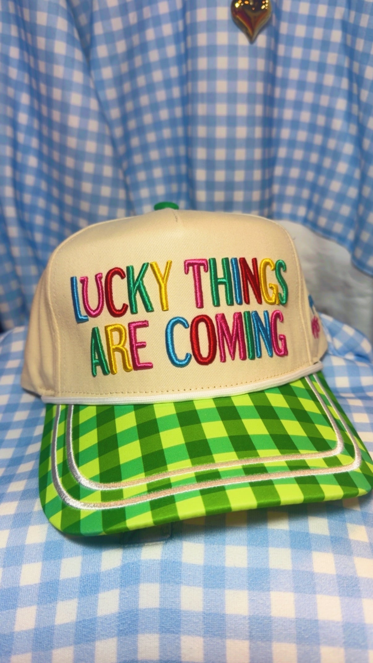 Lucky Things Are Coming Trucker Hat
