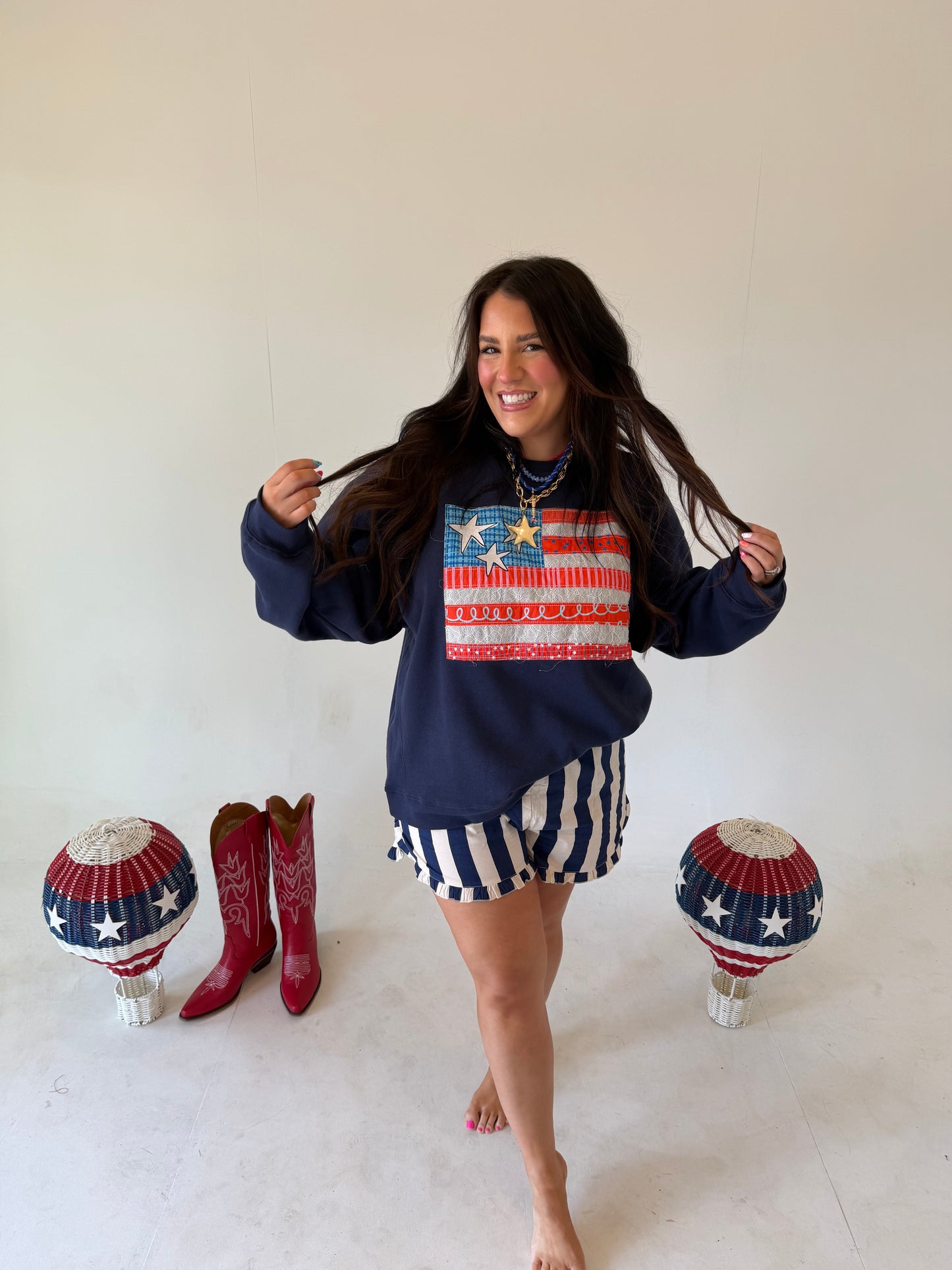 American Flag Sweatshirt
