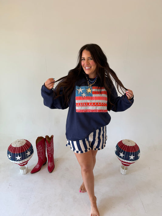 American Flag Sweatshirt