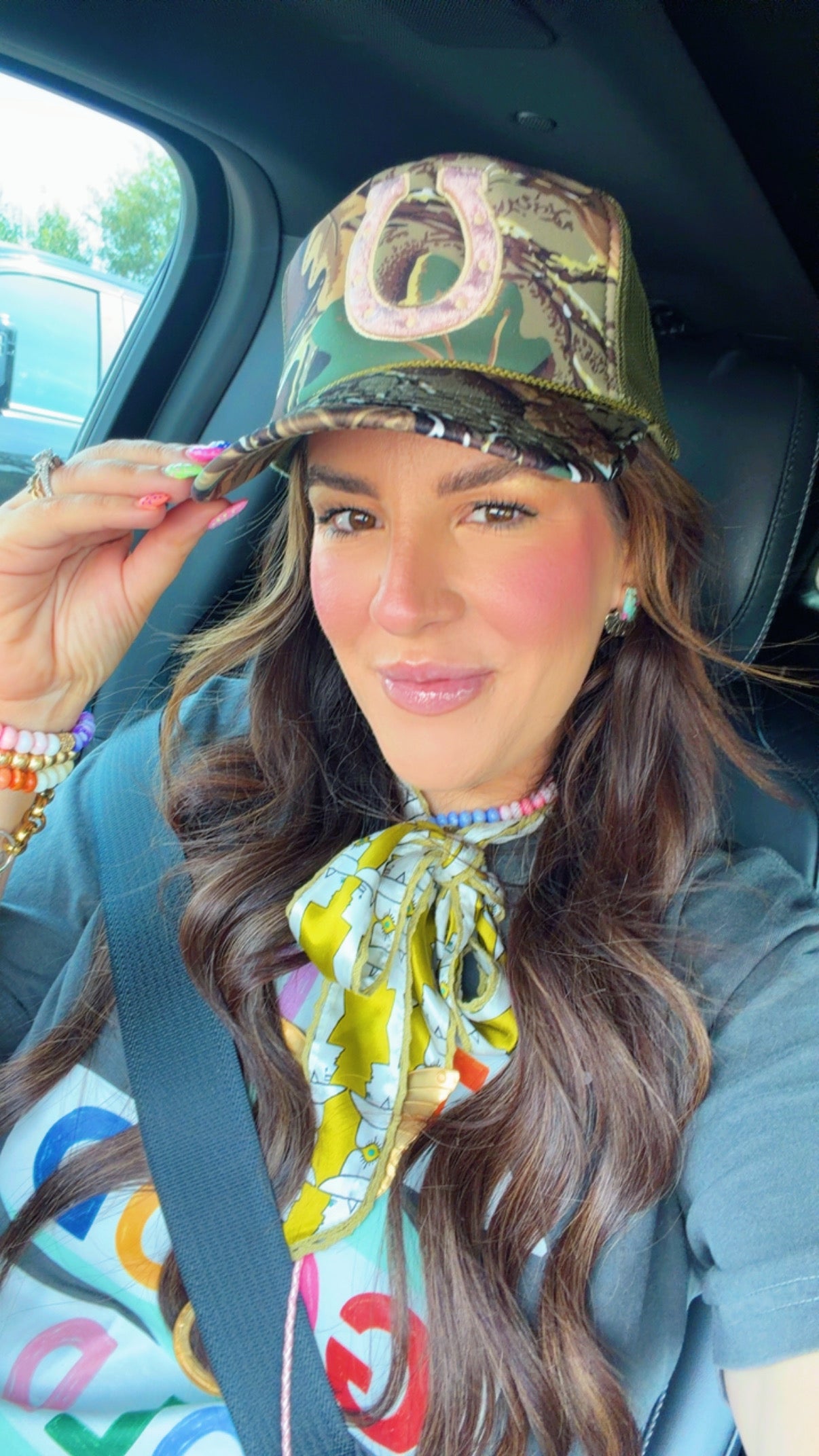 Camo Horseshoe Trucker Hat