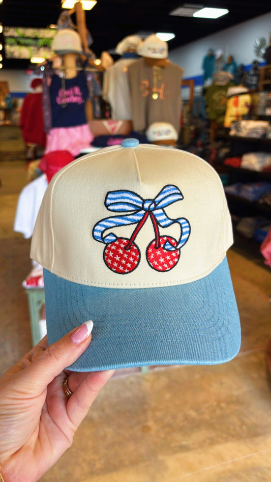 Cherry Bow Denim Trucker